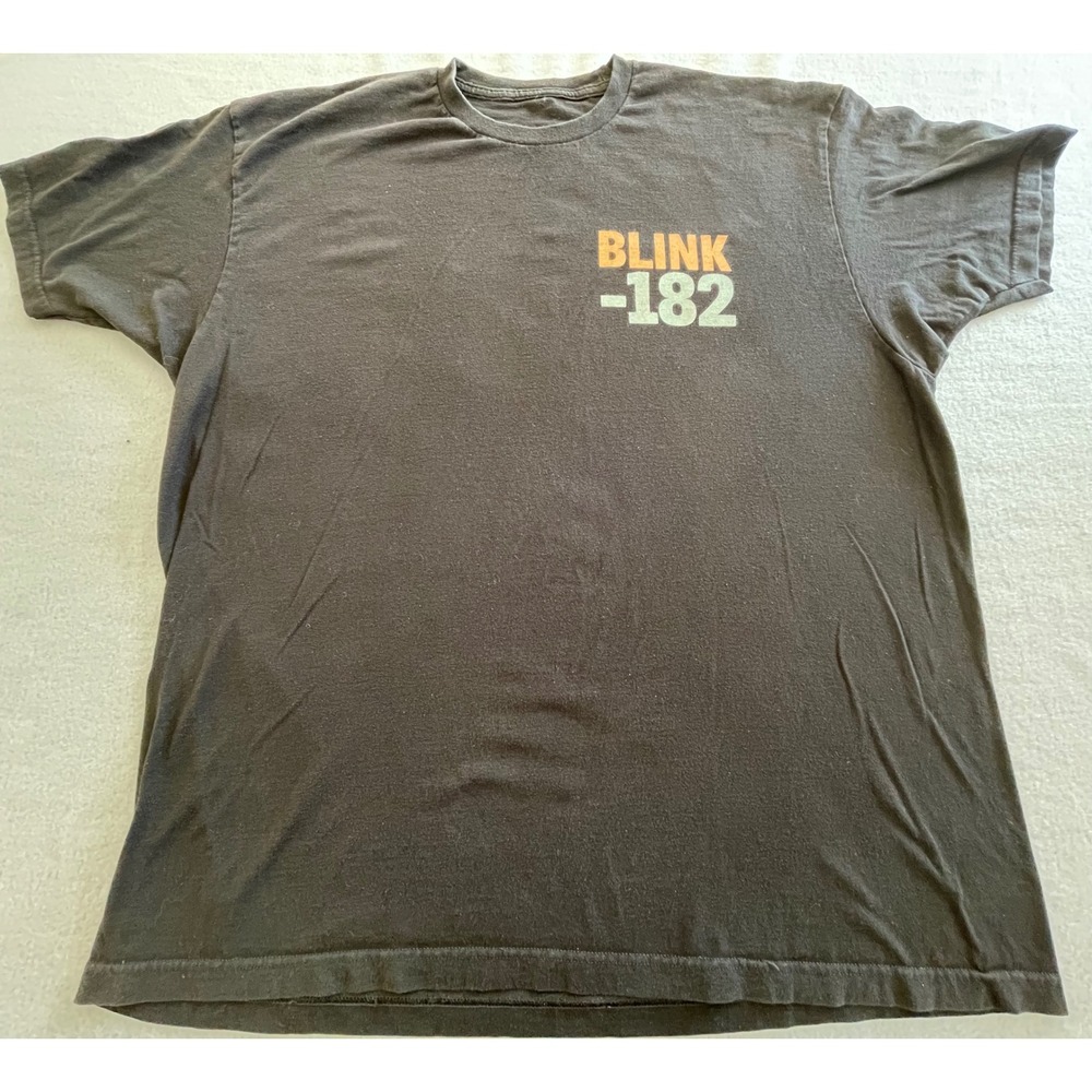 Blink-182 Crappy Punk Rock T-Shirt XXL Double Sided Band Tee Tultex